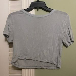 Brandy Melville light blue crop top